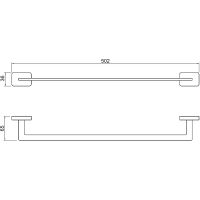 Полотенцедержатель Aquatek Либра Хром арт-AQ4320CR — фото 2, Полотенцедержатели