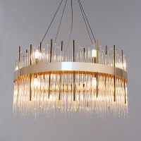 Люстра Artelamp Acapulco Прозрачная Золото арт-A1007SP-12GO — фото 4, Люстры