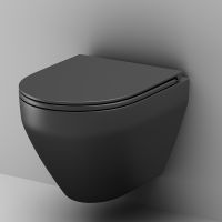 Унитаз AM.PM Spirit V2.0 подвесной Черный матовый с сиденьем микролифт арт-C701700MBSC — фото 6, Подвесные унитазы