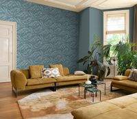 Обои RASCH Ascona Винил на флизелине (1,06*10) Синий/Золото, Абстракция арт-979077 — фото 5, Обои для стен