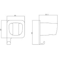 Держатель ручного душа Allen Brau Infinity Хром арт-5.21B17-00 — фото 8, Держатели для душа