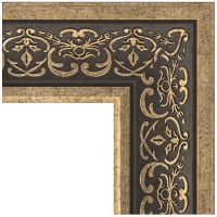 Зеркало Evoform Definite 83х63 в багетной раме - Вензель серебряный 101 мм арт-BY 3064 — фото 3, Зеркала в ванную комнату