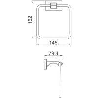 Кольцо для полотенец Gappo Хром арт-G0704 — фото 2, Полотенцедержатели