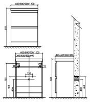 Тумба под раковину BelBagno Energia-N 80 Белая арт-ENERGIA-N-800-2C-PIA-BL — фото 2, Тумбы под раковину