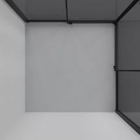 Душевой уголок Niagara Nova 100х100 профиль Черный матовый стекло тонированное арт-NG-2824-34BLACK — фото 6, Квадратные душевые уголки