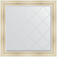 Зеркало Evoform Exclusive-G 109х109 с гравировкой в багетной раме - Травленое серебро 99 мм арт-BY 4461 — фото 1, Зеркала в ванную комнату