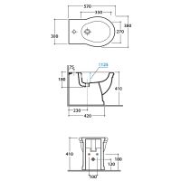 Биде Globo Paestum Белое арт-PA026.BI*1 — фото 6, Биде напольные