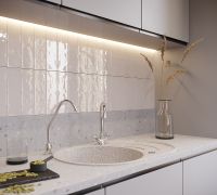 Кухонная мойка Domaci Бьелла DMC-18S арт-GWS-18S-328 бежевая — фото 3, Кухонные мойки