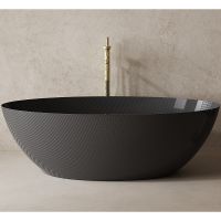 Карбоновая ванна Abber Karbon 180x85 Черная без гидромассажа арт-AK9002-1.8 — фото 2, Акриловые ванны