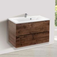 Тумба под раковину Vincea Mia 90 подвесная R.Wood арт-VMC-2MA900RW — фото 1, Тумбы под раковину