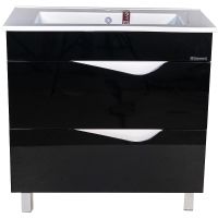 Тумба под раковину Bellezza Эйфория 85 Черная арт-4639114660044 — фото 1, Тумбы под раковину