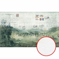 Фреска Ortograf Urban art 33574 Фактура бархат FX Флизелин (5*3) Зеленый/Голубой, Пейзаж арт-33574 (бархат FX) — фото 1, Фрески