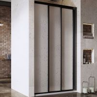 Товар: Душевая дверь Ravak Supernova ASDP3-110 профиль Черный матовый витраж пластик Pearl арт-00VD03R211 - фото 2 Душевая дверь Ravak Supernova ASDP3-110 профиль Черный матовый витраж пластик Pearl арт-00VD03R211 — фото 2, Раздвижные душевые двери