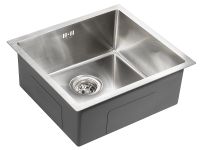 Кухонная мойка Paulmark Gerberg 48 Uni Брашированная сталь арт-PM254844-BS — фото 2, Кухонные мойки