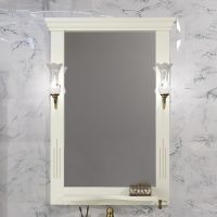 Товар: Зеркало Opadiris Риспекто 65 Слоновая кость с выключателем арт-00-00007056 - фото 2 Зеркало Opadiris Риспекто 65 Слоновая кость с выключателем арт-00-00007056 — фото 2, Зеркала в ванную комнату