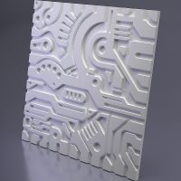 Гипсовая 3д панель Artpole Ex-Machina B 600x600 мм арт-M-0050 — фото 1, Гипсовые 3Д панели