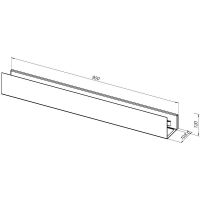 Металлическая полка Aquanet Магнум 90 Черная матовая арт-302222 — фото 5, Полки для ванной и душа