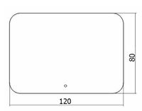 Зеркало Creto Milano 120 с подсветкой с сенсорным выключателем арт-1-1200700M — фото 3, Зеркала в ванную комнату