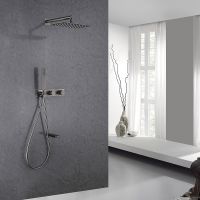 Душевая система Abber Rund Никель арт-AF8717NG — фото 2, Встраиваемые душевые комплекты