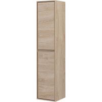 Шкаф пенал Aquanet Милан 35 подвесной Дуб светлый арт-336389 — фото 3, Пеналы для ванной комнаты