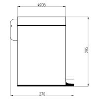 Ведро для мусора Rav Slezak Colorado Хром арт-COA1305 — фото 2, Мусорные ведра