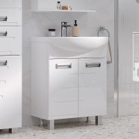 Товар: Тумба под раковину Volna Joli 60.2D Белая арт-tnJOLI60.2D-01 - фото 3 Тумба под раковину Volna Joli 60.2D Белая арт-tnJOLI60.2D-01 — фото 3, Тумбы под раковину