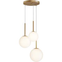 Подвесной светильник Maytoni Modern Basic form Белый Золото арт-MOD321PL-03G1 — фото 1, Подвесные светильники