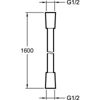 Душевой шланг Jacob Delafon Хром арт-E75206-CP — фото 2, Душевые шланги