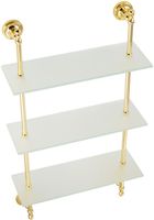 Товар: Стеклянная полка Migliore Mirella Золото арт-17313 - фото 2 Стеклянная полка Migliore Mirella Золото арт-17313 — фото 2, Полки для ванной и душа