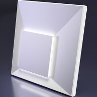 Гипсовая 3д панель Artpole Platinum Malevich Led матовая холодный свет 600x600 мм арт-MM-0075-3 — фото 1, Гипсовые 3Д панели