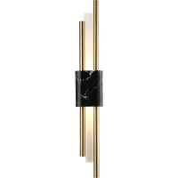 Настенный светильник Crystal Lux Carta AP6W LED Black Brass Белый Латунь Черный арт-CARTA AP6W LED BLACK/BRASS — фото 1, Бра