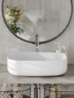 Раковина-чаша Orange 54 Белая глянцевая арт-B07-540W — фото 8, Раковины накладные