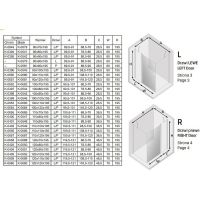 Душевой уголок New Trendy New Soleo Chrome 110х70 профиль Хром стекло прозрачное арт-K-0655 — фото 8, Прямоугольные душевые уголки