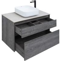 Тумба под раковину Aquanet Nova Lite 90 подвесная Дуб рошелье арт-242267 — фото 9, Тумбы под раковину