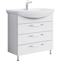 Тумба под раковину Aqwella Аллегро 105 Белая арт-Agr.01.10/3 — фото 1, Тумбы под раковину