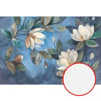 Фреска Ortograf Flower Dreams 31639 Фактура бархат FX Флизелин (4*2,7) Синий/Зеленый, Цветы арт-31639 (бархат FX) — фото 1, Фрески