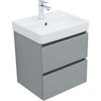 Тумба под раковину Aquanet Вега 50 подвесная Мисти грин арт-329600 — фото 4, Тумбы под раковину