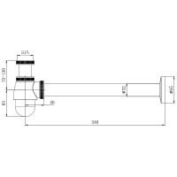 Сифон для раковины Aquatek Хром арт-AQ6018CR — фото 2, Сифоны для раковины