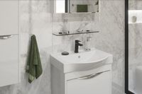 Стеклянная полка STWORKI Glass Shelf 60 3GW262TTKK000 Черная арт-440769 — фото 2, Полки для ванной и душа