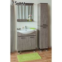 Зеркало Sanflor Толедо 75 Венге Северное дерево светлое арт-С0000001818 — фото 1, Зеркала в ванную комнату