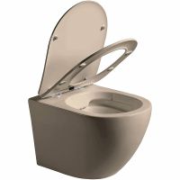 Унитаз Vincea Globo подвесной Капучино матовый с сиденьем Микролифт арт-VT1-14SMC — фото 4, Подвесные унитазы