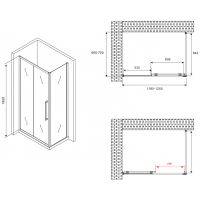 Товар: Душевой уголок Abber Schwarzer Diamant 120x70 профиль Черный стекло матовое арт-AG30120BMH-S70BM - фото 5 Душевой уголок Abber Schwarzer Diamant 120x70 профиль Черный стекло матовое арт-AG30120BMH-S70BM — фото 5, Прямоугольные душевые уголки