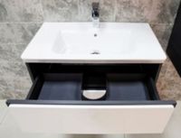 Тумба под раковину Roca Ronda 70 подвесная Белый глянец Антрацит арт-ZRU9302964 — фото 2, Тумбы под раковину