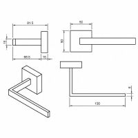 Держатель туалетной бумаги Cezares Prizma Хром арт-PRIZMA-TH04-01 — фото 2, Держатели туалетной бумаги
