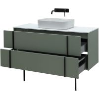 Тумба под раковину Allen Brau Reality 120 подвесная Олива матовая арт-1.32008.CGM — фото 13, Тумбы под раковину