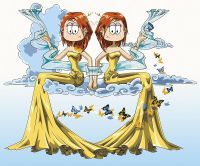 Фреска детская Ortograf Детские 20933 Фактура флок FLK Флизелин (3,25*2,7) Голубой/Желтый, Люди арт-20933 (флок FLK) — фото 2, Фрески