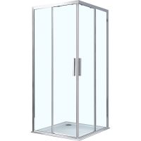 Душевой уголок Vincea Soft 90x90 профиль Хром стекло прозрачное арт-VSS-3SO900CL — фото 1, Квадратные душевые уголки