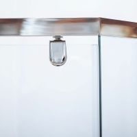 Душевой уголок Berges Solo T 100х100 профиль Хром сильвер стекло прозрачное арт-061109 — фото 3, Душевые уголки трапеция