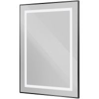 Зеркало BelBagno Kraft 60 с подсветкой Черное с сенсорным выключателем арт-SPC-KRAFT-600-800-SENS-NERO — фото 9, Зеркала в ванную комнату