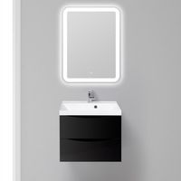 Тумба под раковину BelBagno Marino 60 подвесная Nero Lucido арт-MARINO-600-2C-SO-NL-P — фото 2, Тумбы под раковину